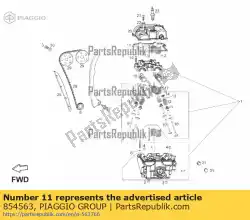 Ici, vous pouvez commander le joint de tige de soupape auprès de Piaggio Group , avec le numéro de pièce 854563: