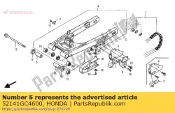 Here you can order the no description available at the moment from Honda, with part number 52141GC4600:
