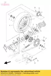 Ici, vous pouvez commander le entretoise, roulement auprès de Yamaha , avec le numéro de pièce 4XV253170000: