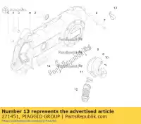 271451, Piaggio Group, braçadeira de mangueira     , Novo