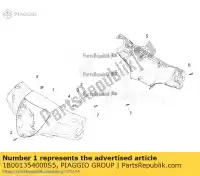 1B001354000S5, Piaggio Group, coprimanubrio anteriore     , Nuovo