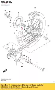 suzuki 0928326019 seal,dust - Bottom side