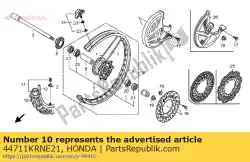 Tutaj możesz zamówić opona, rr (pirelli m od Honda , z numerem części 44711KRNE21: