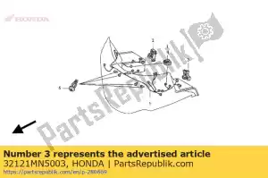 Honda 32121MN5003 suporte do acoplador, l - Lado inferior