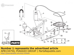 Aprilia AP8134750, Flange da bomba de combustível, OEM: Aprilia AP8134750