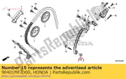 Aqui você pode pedir o colar, tensor de corrente de came em Honda , com o número da peça 90401MFJD00: