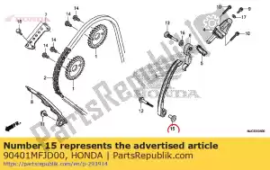 honda 90401MFJD00 colar, tensor de corrente de came - Lado inferior