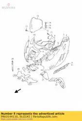 Ici, vous pouvez commander le moule, capot auprès de Suzuki , avec le numéro de pièce 9463144110: