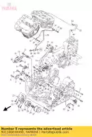 901100630000, Yamaha, boulon, tête à six pans creux yamaha  mt xv xvs 950 1670 1900 2006 2007 2008 2009 2010 2011 2012 2013 2017 2018 2019 2021, Nouveau