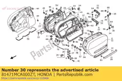 Aquí puede pedir rr moul, l * pb356m * de Honda , con el número de pieza 81471MCA000ZT: