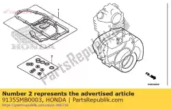 Tutaj możesz zamówić o-ring, 22x1,9 (arai) od Honda , z numerem części 91355MB0003: