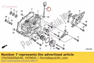 honda 15650KRNA40 medidor, nível de óleo - Lado inferior