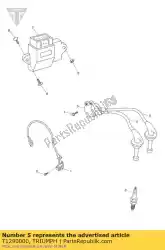 ontstekingskabel 2 cil van Triumph, met onderdeel nummer T1290000, bestel je hier online: