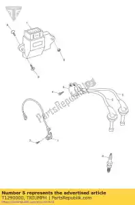 triumph T1290000 przewód zap?onowy 2 cyl - Dół
