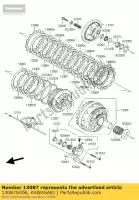 13087S006, Kawasaki, hub-clutch kawasaki klv 1000, New