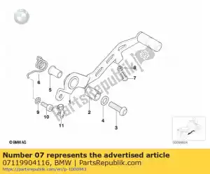 bmw 07119904116 hex bolt - Bottom side