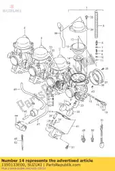 Aquí puede pedir válvula, pistón de Suzuki , con el número de pieza 1350133E00: