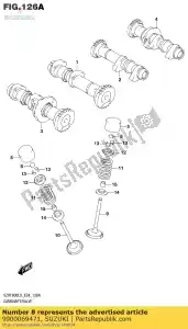 Suzuki 9900069471 case,tappet shi - Bottom side