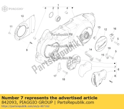 Aprilia 842093, Element filtruj?cy, OEM: Aprilia 842093