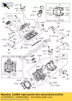 110040047, Kawasaki, gasket-head kvf650-f6f kawasaki brute force kvf 650 2012 2013 2014, New