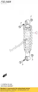 suzuki 6210031G30019 schokbreker l - Onderkant