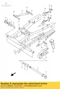 suzuki 6125138B00 espaçador rr swing - Lado inferior