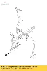 Qui puoi ordinare tubo flessibile anteriore da Suzuki , con numero parte 5924018H00: