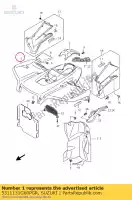 5311131G60PGR, Suzuki, spatbord, voorkant suzuki lt a500xz kingquad axi 4x4 a750xz a750xpz a750xpvzv a750xvz 500 750 , Nieuw