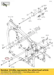 Here you can order the bracket-engine,rr,lh,upp vn900 from Kawasaki, with part number 321900274: