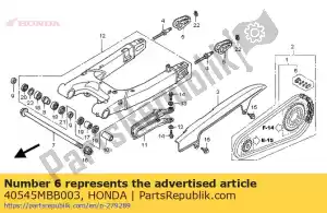 Honda 40545MBB003 junta, corrente de transmissão (daido - Lado inferior