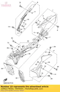 yamaha 1SM2174000 side cover assy 4 - Bottom side