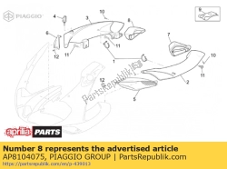 Aprilia AP8104075, Junta canalizacion derecho, OEM: Aprilia AP8104075