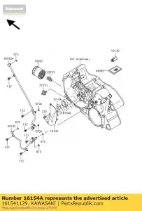 kawasaki 161541129 bomba de rotor, kvf360-a1 externa - Lado inferior