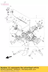 Qui puoi ordinare tubo flessibile (l630) da Yamaha , con numero parte 904451200600: