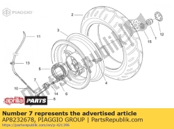 Aprilia AP8232678, Levier de frein arrière. finition zinc, OEM: Aprilia AP8232678