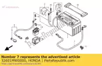 32601MW0000, Honda, kabel, batterijaarde honda cbr fireblade rr cbr900rr 900 , Nieuw