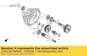 Honda 23422KTW900 versnelling, teller (40t) - Onderkant