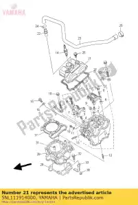 yamaha 5NL111914000 pokrywa g?owicy cylindrów 1 - Dół