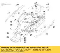 62024500ND, Piaggio Group, Spoiler esquerdo     , Novo