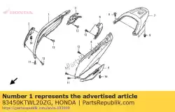 hoezen set, r. Lichaam (wl) * type1 * (type1) van Honda, met onderdeel nummer 83450KTWL20ZG, bestel je hier online: