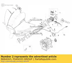 Aquí puede pedir palanca de embrague de Piaggio Group , con el número de pieza B064265: