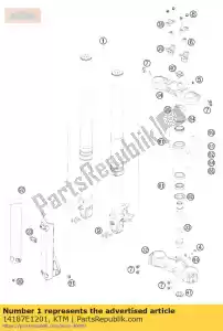 ktm 14187E1201 forcella 690 smc 2009 - Il fondo