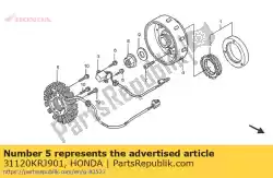 Here you can order the stator comp. From Honda, with part number 31120KRJ901: