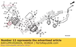 geen beschrijving beschikbaar op dit moment van Honda, met onderdeel nummer 64412MCAS40ZA, bestel je hier online: