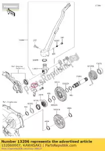 kawasaki 132060007 guide-kick kx450e9f - Onderkant