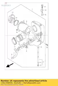 suzuki 1391348E00 placa, a / clnr.rr - Lado inferior