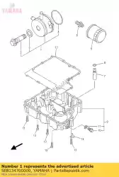 oliekoeler assy van Yamaha, met onderdeel nummer 5EB134700000, bestel je hier online: