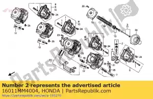 Honda 16011MM4004 juego de válvulas, asiento - Lado inferior