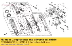 Aqui você pode pedir o mola, almofada rr (4 em Honda , com o número da peça 52404GBFJ01: