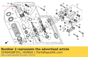 Honda 52404GBFJ01 mola, almofada rr (4 - Lado inferior